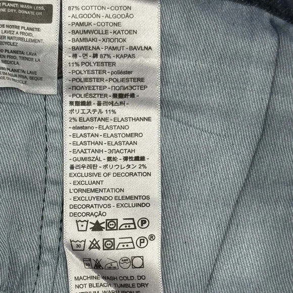 Levi's 502 Straight Leg Jeans Mens34X30 DarkBlueDenim NWT Reclaimed Sustainable - Picture 11 of 14